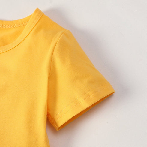 Summer Girl's Rainbow Crewneck Dress